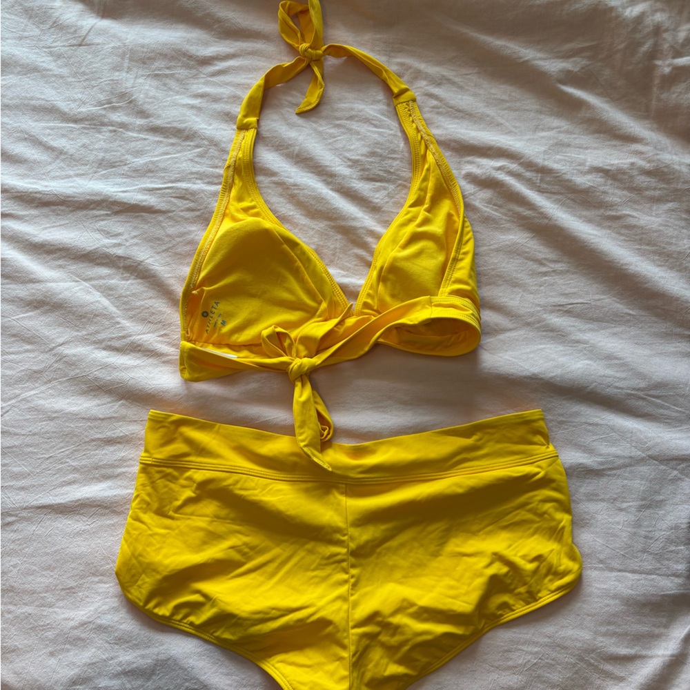 Athleta Bright Yellow Bikini Set - Picture 2 of 5